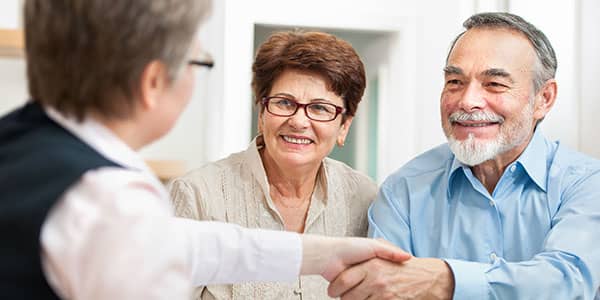 Man and woman setting up a Trust