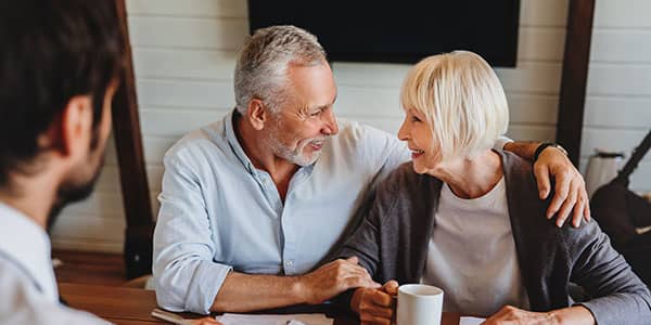 Happy retired couple